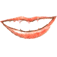 Gif animé bouche sourire